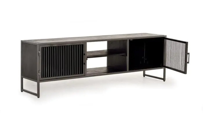 Mueble de TV Estilo Industrial Madera/Metal, 170 Cm