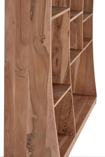 Libreria Madera Natural 13 Espacios, 200 Cm