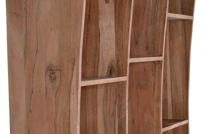 Libreria Madera Natural 13 Espacios, 200 Cm