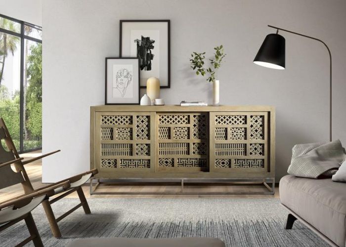 Mueble Aparador Tallado Artesanal 