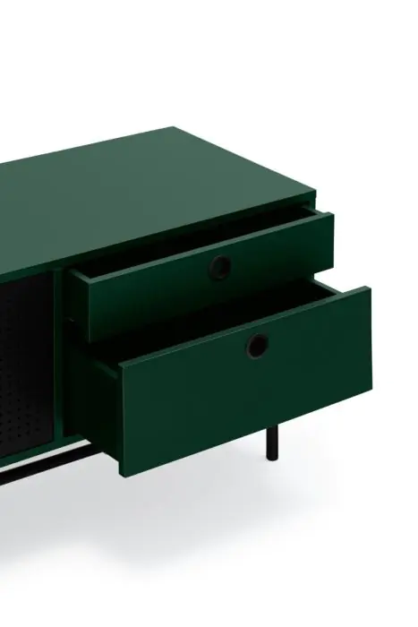 Mueble Tv Moderno Dm Lacado Metal ,180 Cm