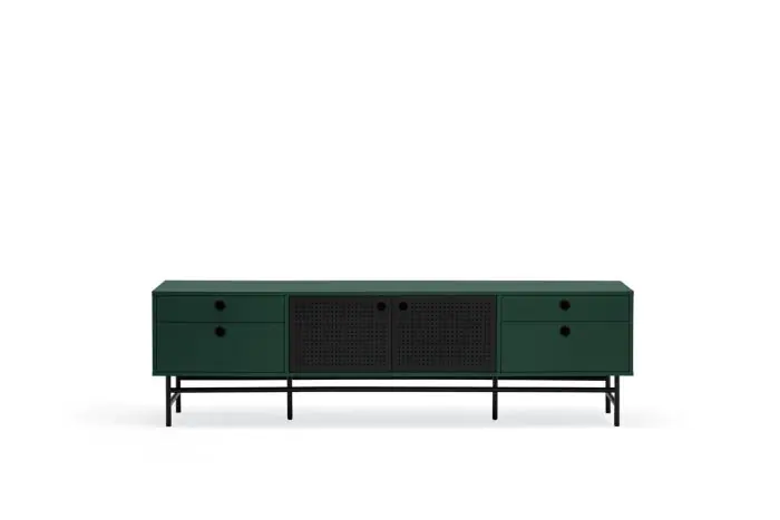 Mueble Tv Moderno Dm Lacado Metal ,180 Cm