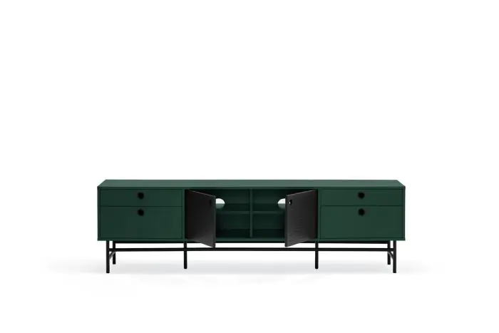 Mueble Tv Moderno Dm Lacado Metal ,180 Cm