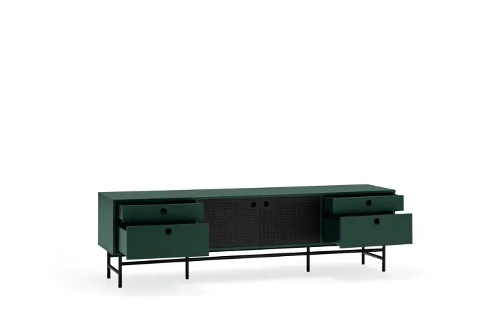 Mueble Tv Moderno Dm Lacado Metal ,180 Cm