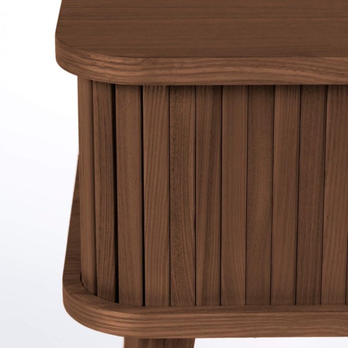 Mesa auxiliar Nogal Marrón Puerta Corredera, 59 Cm
