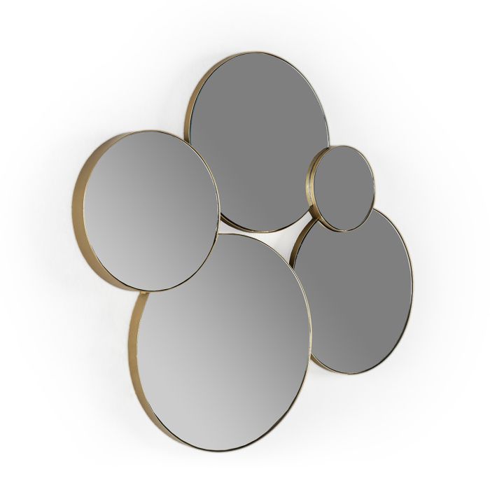 Espejo 67x3x62 Metal/espejo -- Dorado