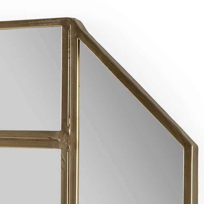 Espejo 69x2x69 Metal/Espejo -- Dorado