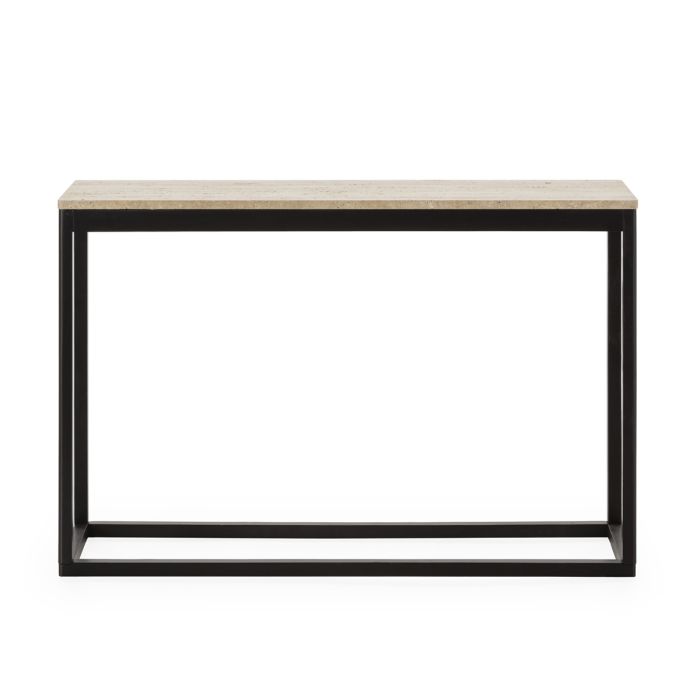 Consola 119x36x78,5 Madera/Mármol -- Negro