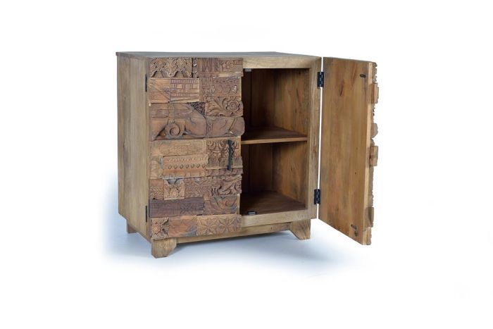 Aparador Madera Recuperada 2 Puertas, 150 Cm