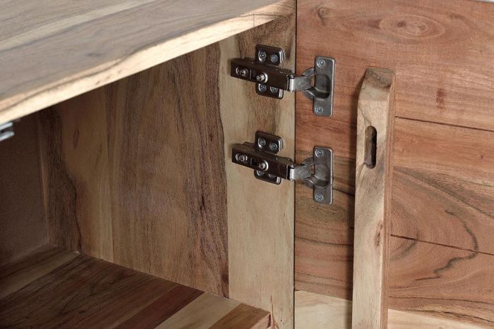 Aparador 2 Puertas talladas Madera, 90 Cm