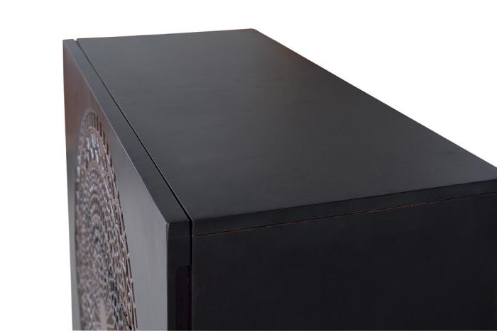Cómoda Mango Nogal 3 Cajones, 95 Cm