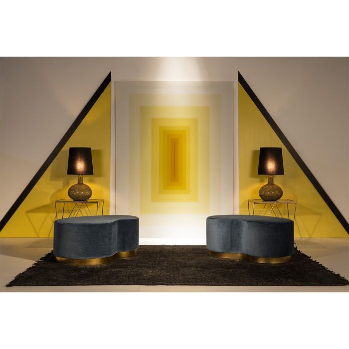 Lámpara de Sobremesa Con Pantalla De Diseño Vintage Cristal / Metal Dorado
