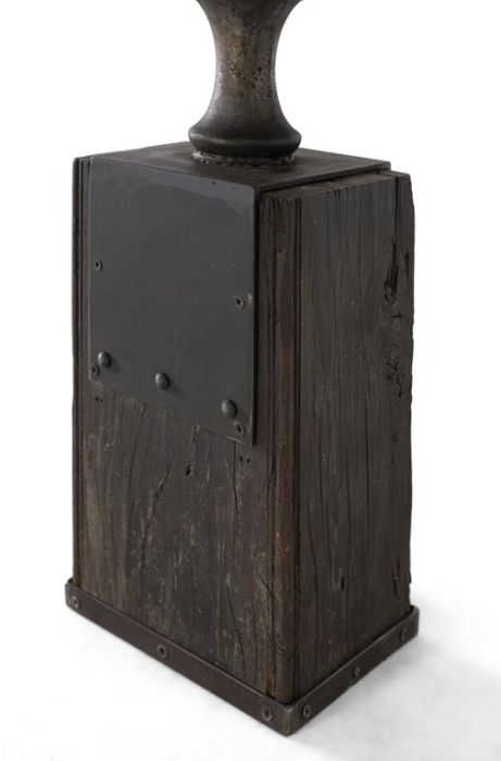 Mesa Auxiliar Madera Recuperada Metal, 62 Cm