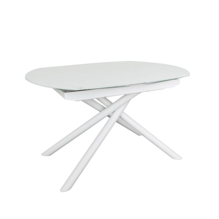 Mesa Comedor Extensible Yodalia Estilo Moderno Diseño Escandinavo, 160 Cm