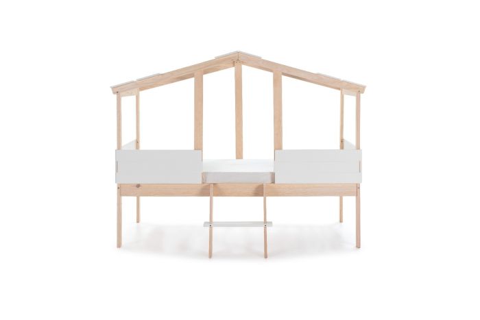 Cama Cabaña Parma para Dormitorio Juvenil Estilo Nórdico-Moderno, 206 Cm
