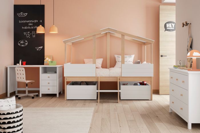 Cama Cabaña Dormitorio Juvenil Parma