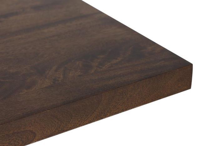 Mesa De Comedor Rectangular Madera Metal Oro, 170 Cm
