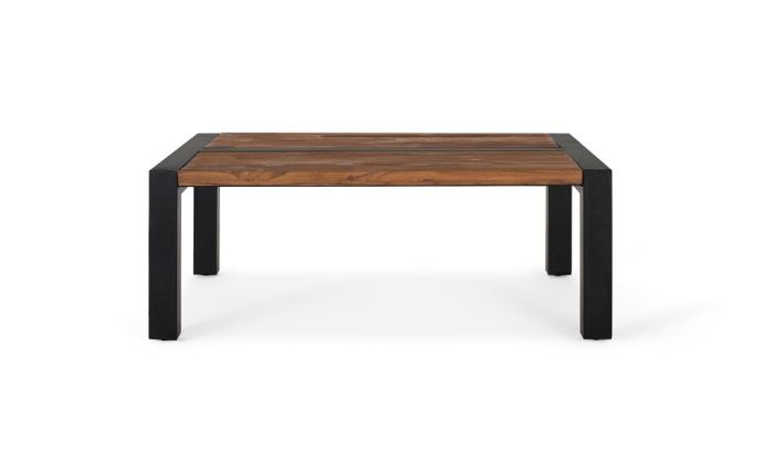 Mesa centro industrial negro natural