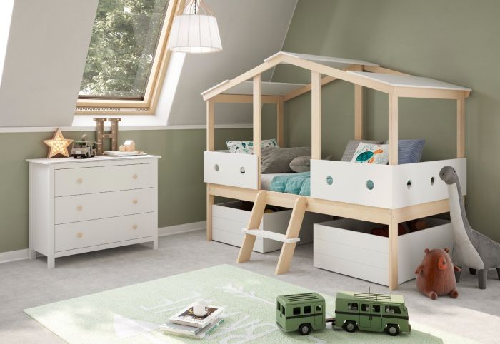 Cama Cabaña Dormitorio Juvenil Compte