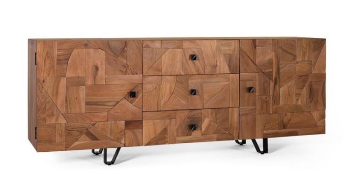 Aparador Diseño Moderno Madera Acacia, 180 Cm