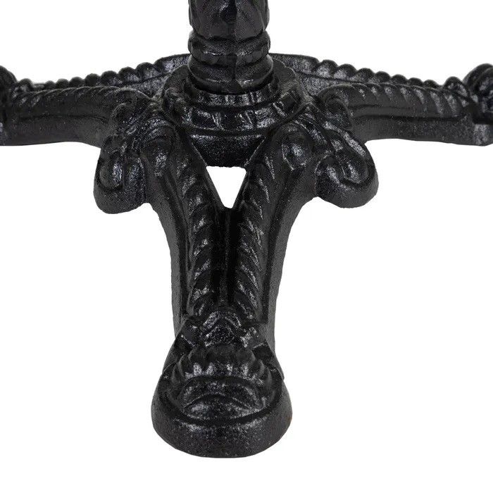 Mesa Bar Mármol Hierro Negro, 71 Cm