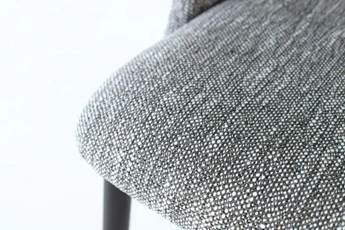 Silla Tejido Tela Gris Metal, 57 Cm