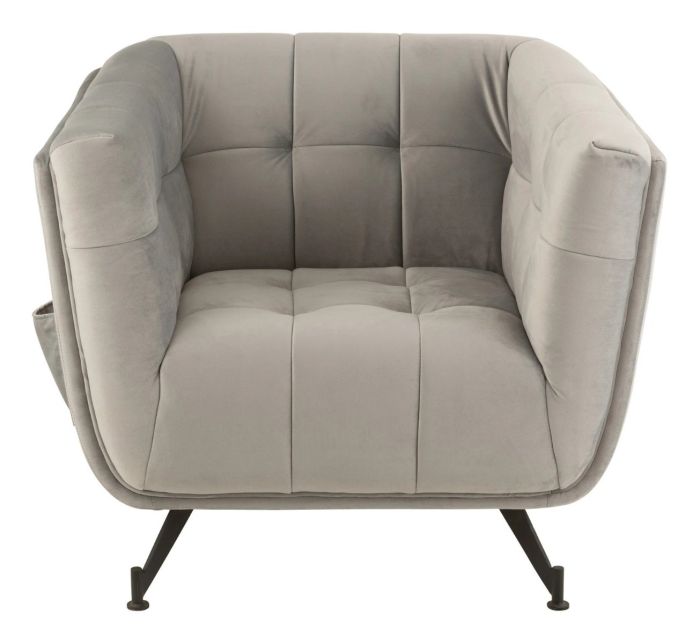 Sillón Lounge Moderno con Diseño VIntage Gris