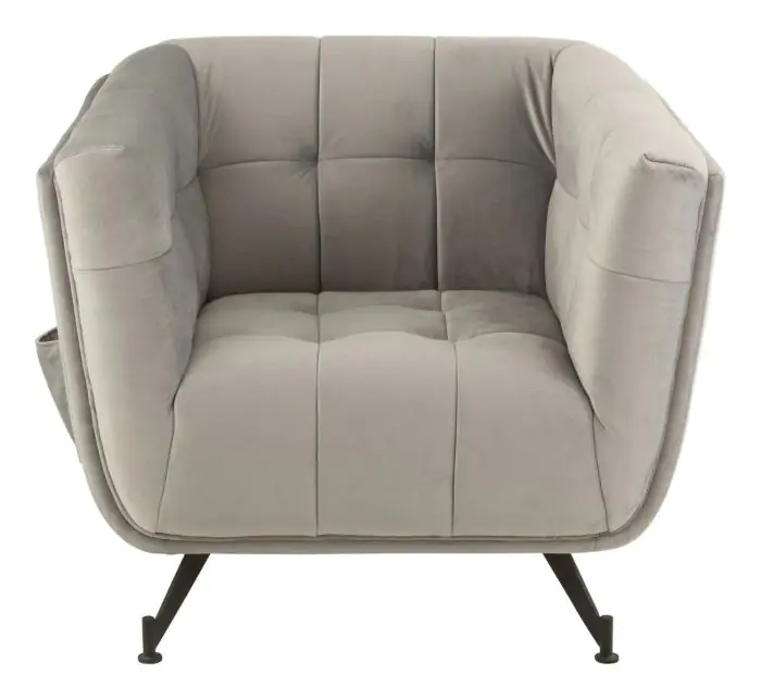 Sillón Lounge Moderno con Diseño VIntage Gris