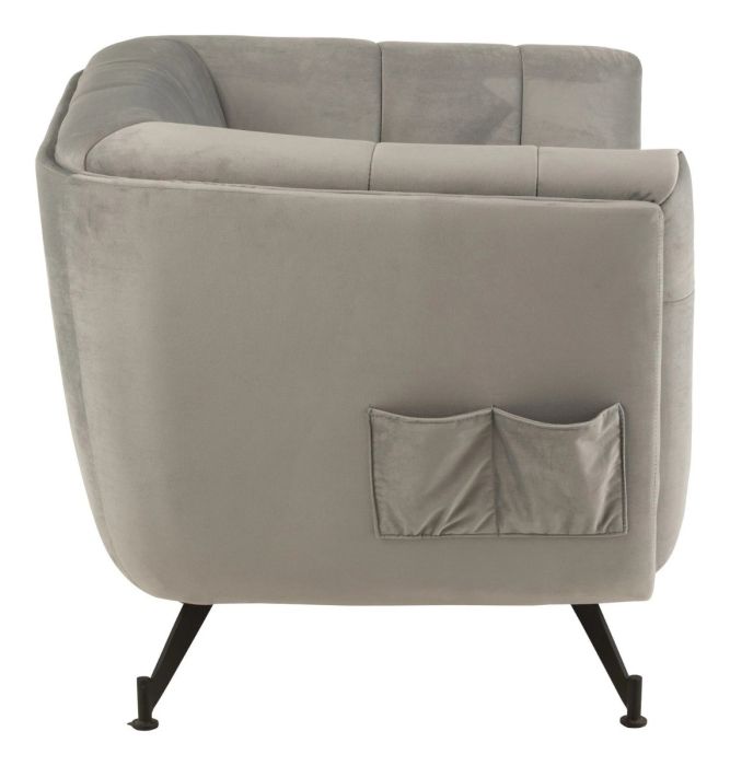 Sillón Lounge Moderno con Diseño VIntage Gris
