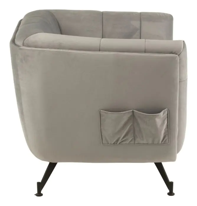 Sillón Lounge Moderno con Diseño VIntage Gris