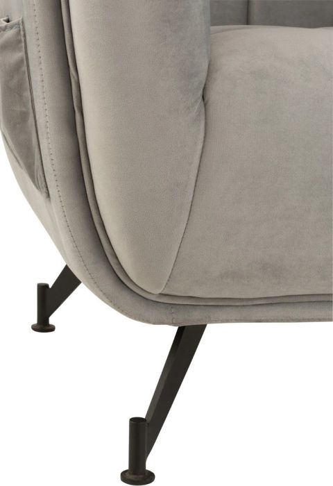 Sillón Lounge Moderno con Diseño VIntage Gris