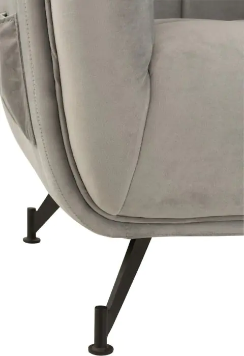 Sillón Lounge Moderno con Diseño VIntage Gris