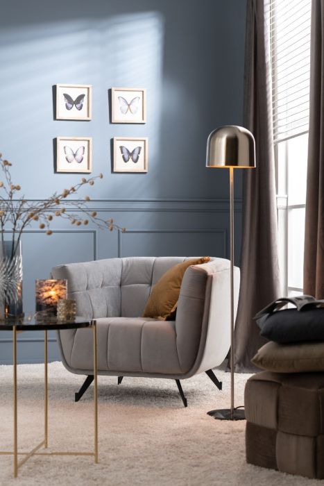 Sillón Lounge Moderno con Diseño VIntage Gris