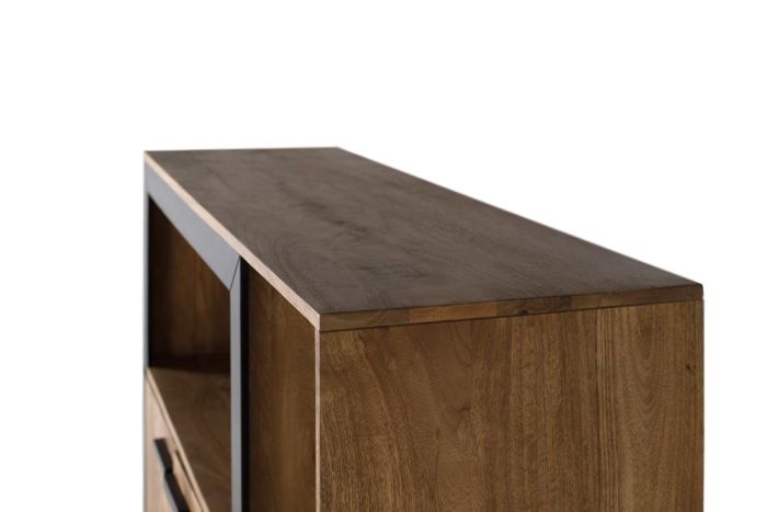 Mueble Bar Madera Mango Metal, 120 Cm