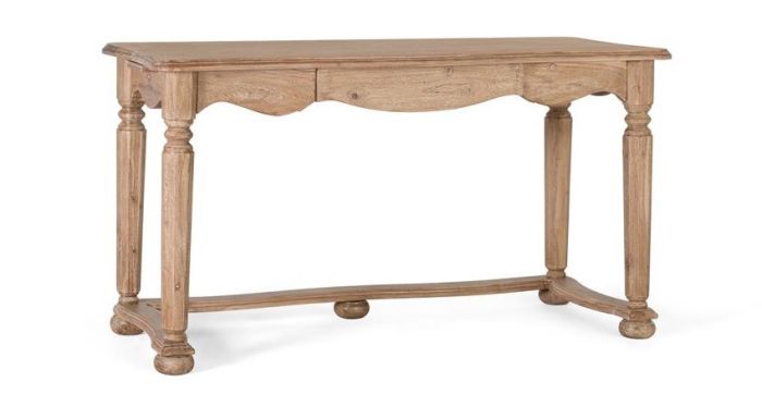 Mesa Escritorio Madera Acacia Natural, 140 Cm