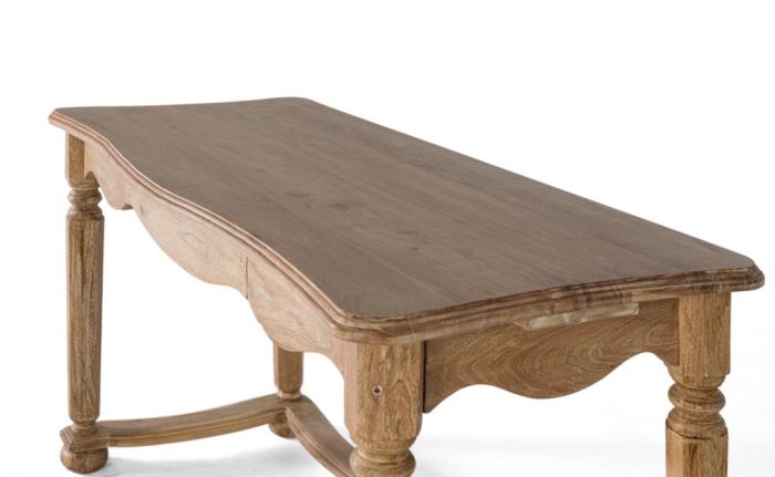 Mesa Escritorio Madera Acacia Natural, 140 Cm