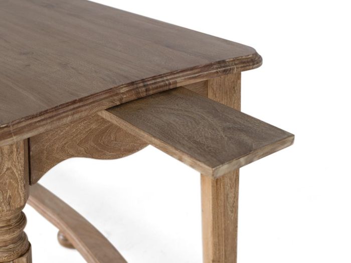 Mesa Escritorio Madera Acacia Natural, 140 Cm