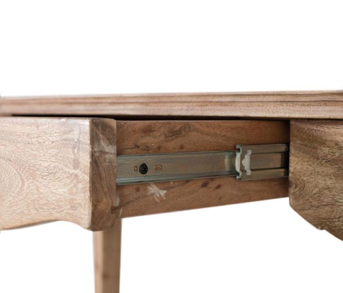 Mesa Escritorio Madera Acacia Natural, 140 Cm