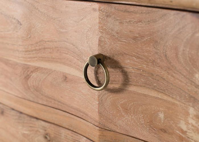 Cómoda Madera Acacia Natural, 90 Cm