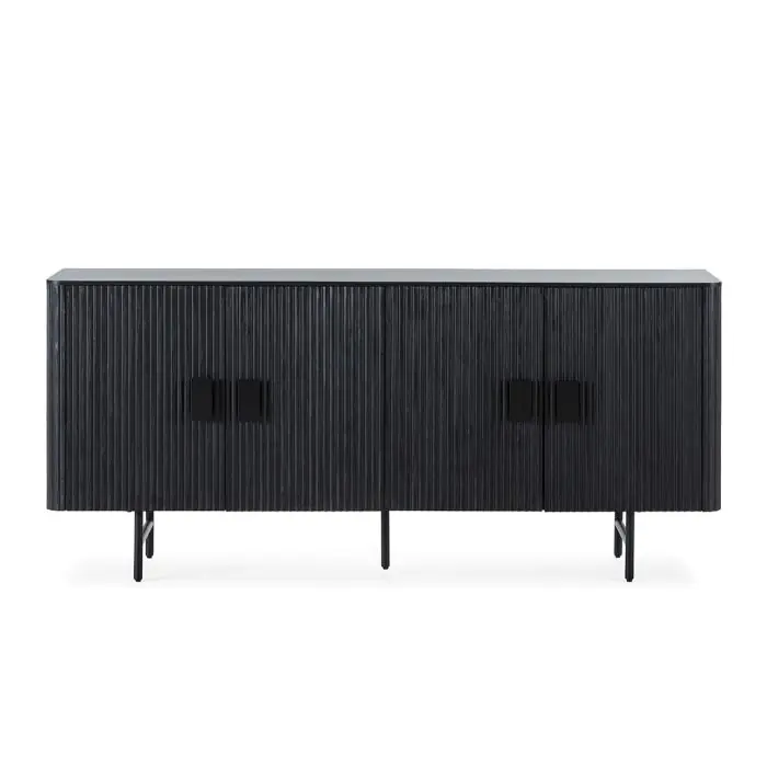 Aparador 192x45x85 Madera/Metal Negro