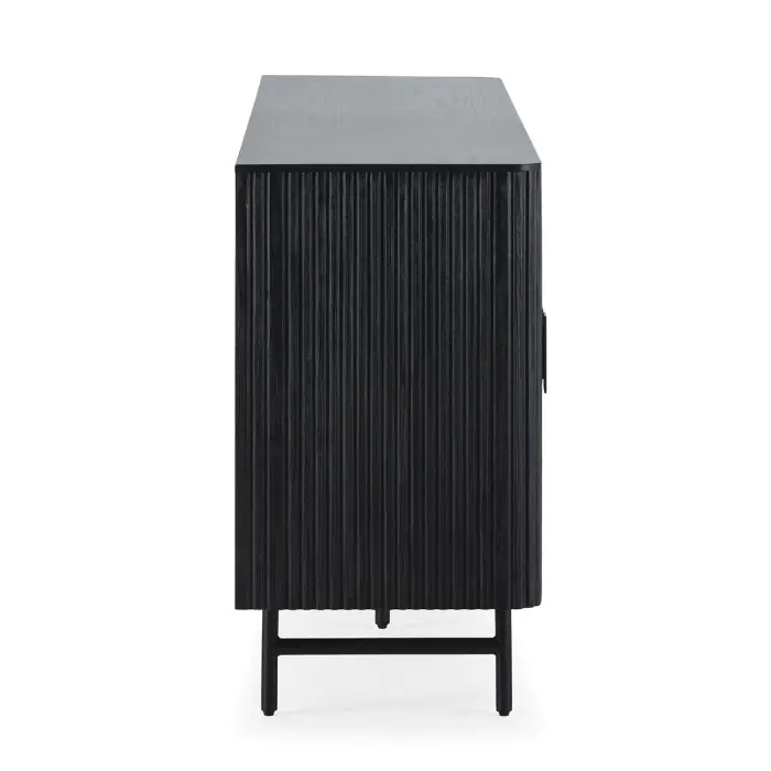 Aparador 192x45x85 Madera/Metal Negro