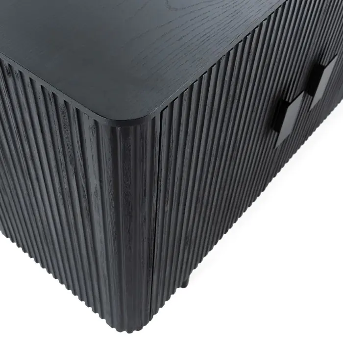 Aparador 192x45x85 Madera/Metal Negro