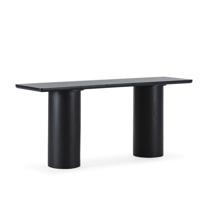 Consola Madera de Roble Negro, 180 Cm.