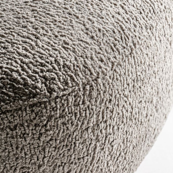Sillón Tejido Bouclé Gris Madera Pino, 84 Cm