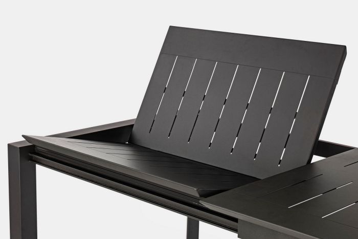 Mesa Extensible Aluminio Gris Antracita, 160/240 Cm