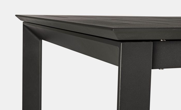 Mesa Extensible Aluminio Gris Antracita, 160/240 Cm