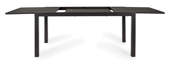Mesa Rectangular Extensible Aluminio Gris Antracita, 160/240 Cm