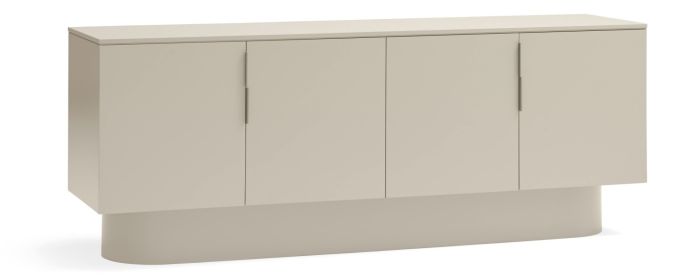 Buffet Totem 4 Puertas Mdf Lacado Color Arena, 200 Cm