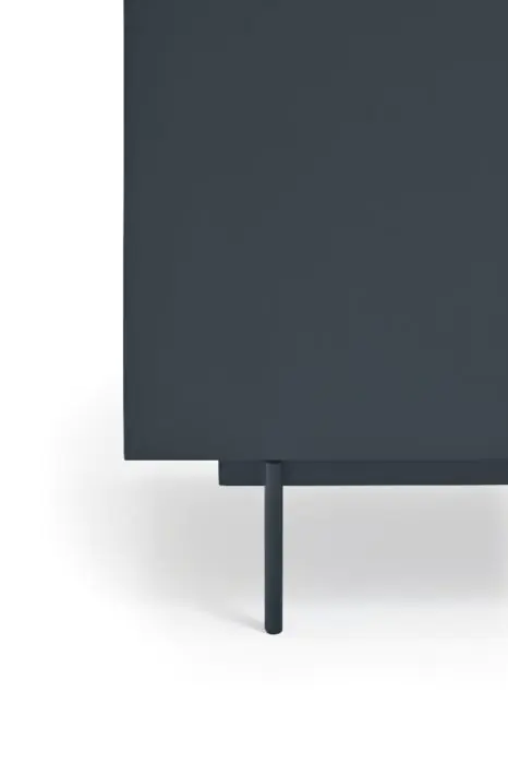 Mueble TV 2 Puertas 2 Cajones Gris Antracita/Roble, 180 Cm