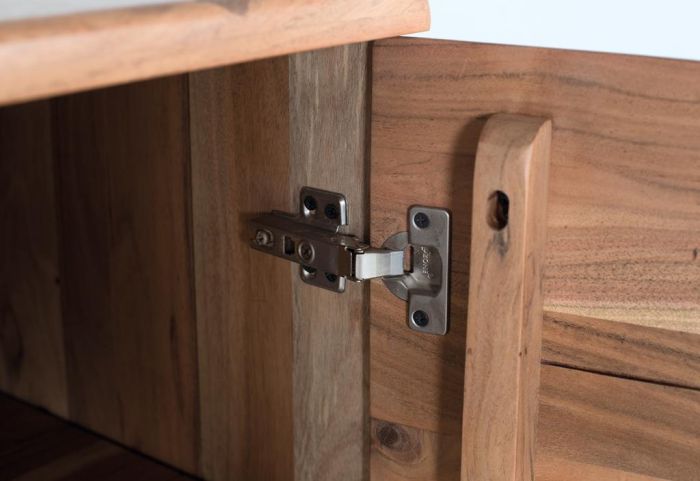 Aparador 4 Puertas Madera Natural, 170 Cm